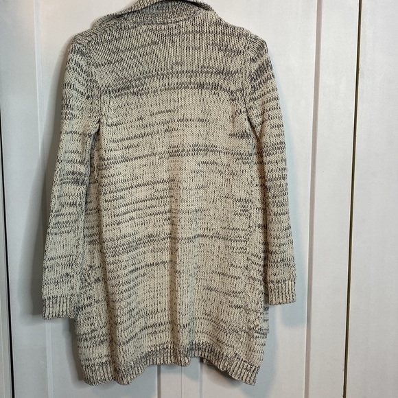 GAP | Women's grey and white Cream Sweater - long knit with pockets - XS to med - Picture 6 of 6